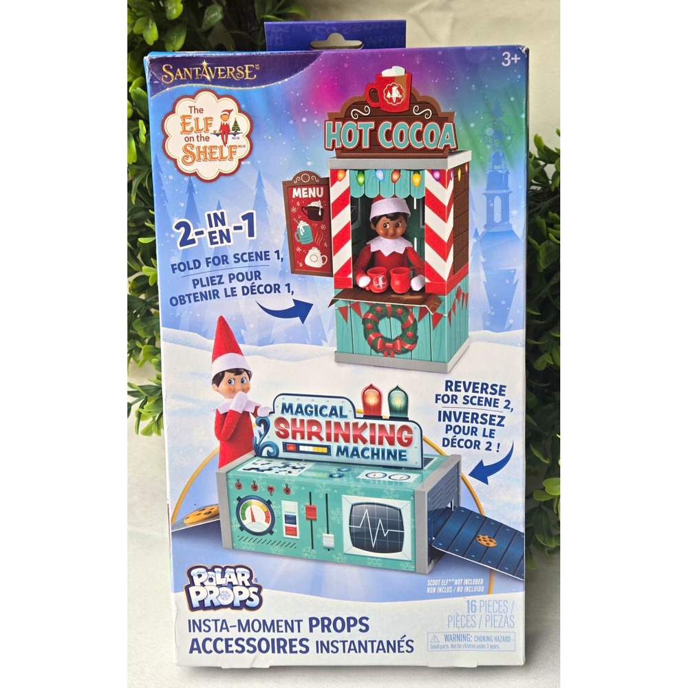 Elf on the Shelf Santaverse Polar Props Hot Cocoa Magical Shrinking Machine NIB